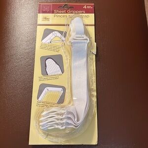 Home Collection Bed Sheet Grippers 4 Pack